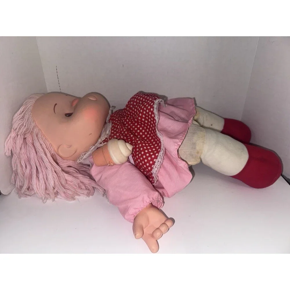 Ice Cream Girl Doll W Yarn Hair RARE Vintage 1980s J Shin Co 24